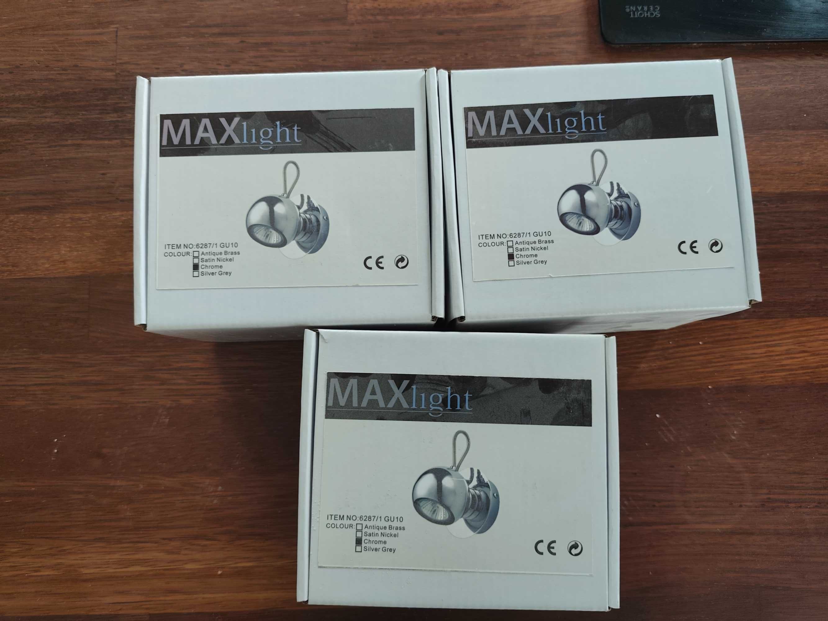 Nowa! Lampa kinkiet Malaga 6287/1 Max Light GU10