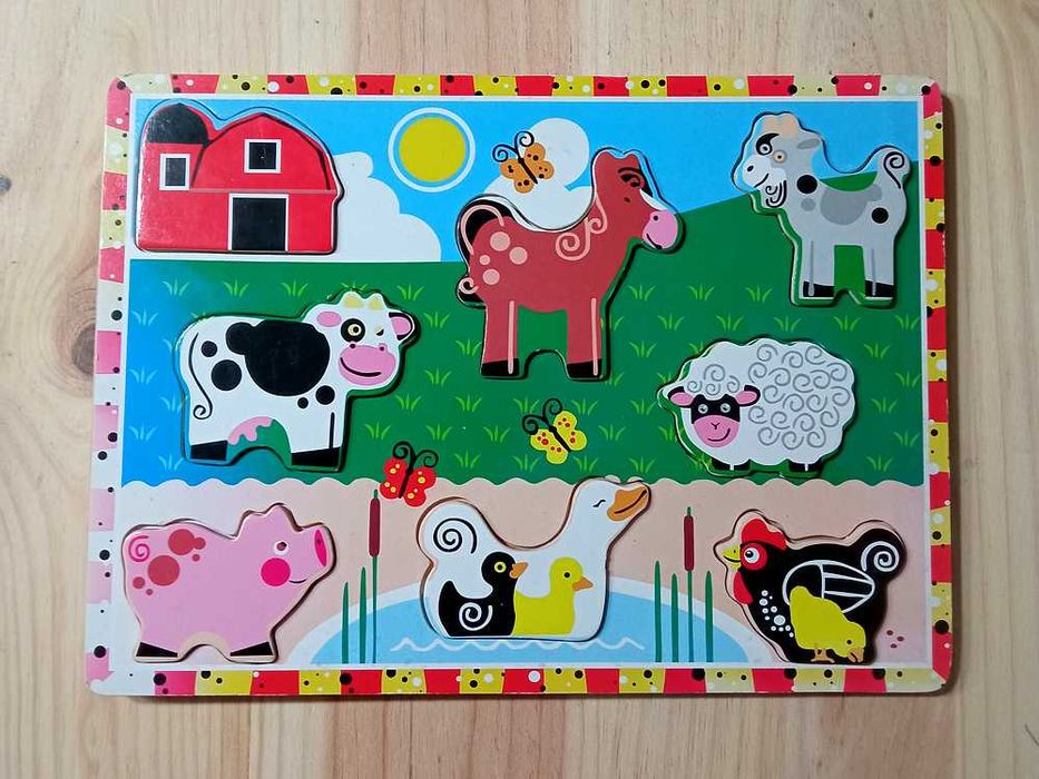 Puzzle de Madeira - Animais Da Quinta