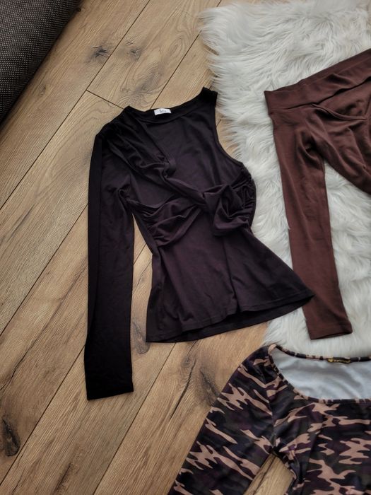 Zestaw bluzek bluzka Bocca bluzki moro czarna czekolada