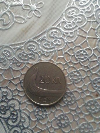 Moneta 20 kr 2002 rok