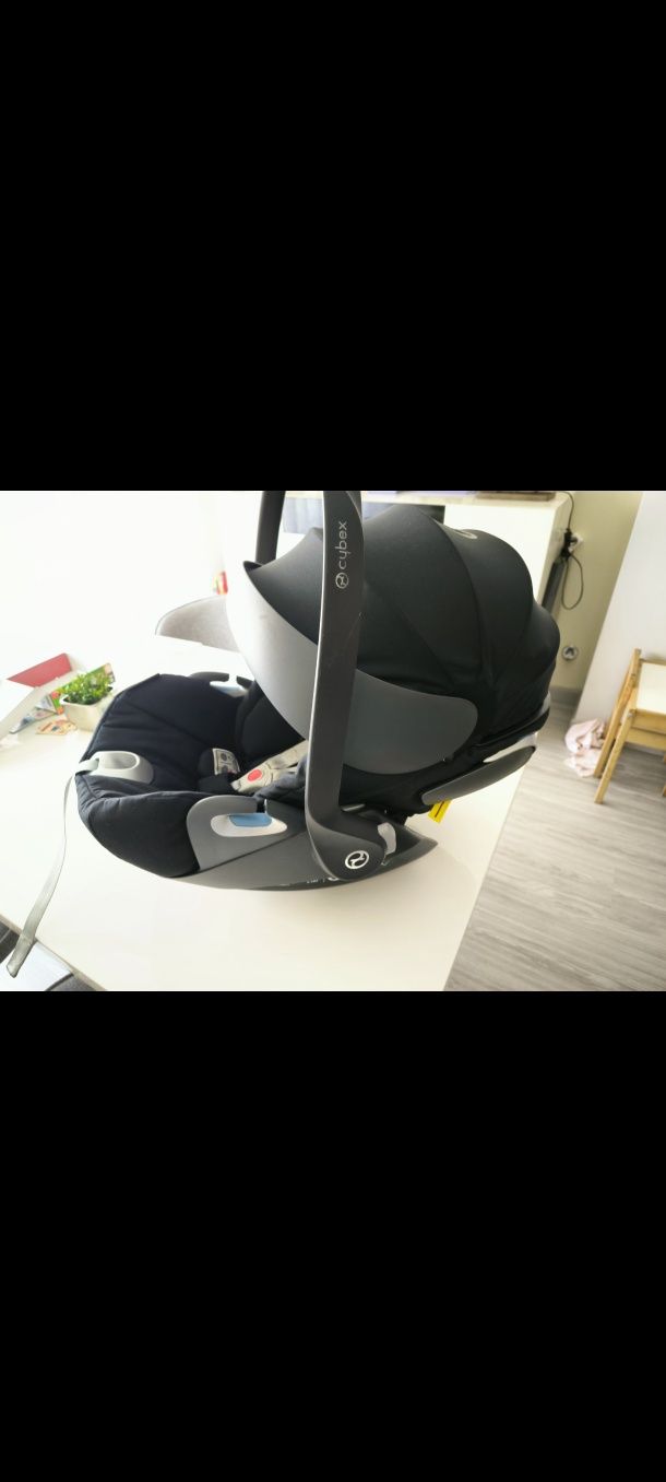Babycoque Ovo Cybex+Base Z One+Capa de chuva