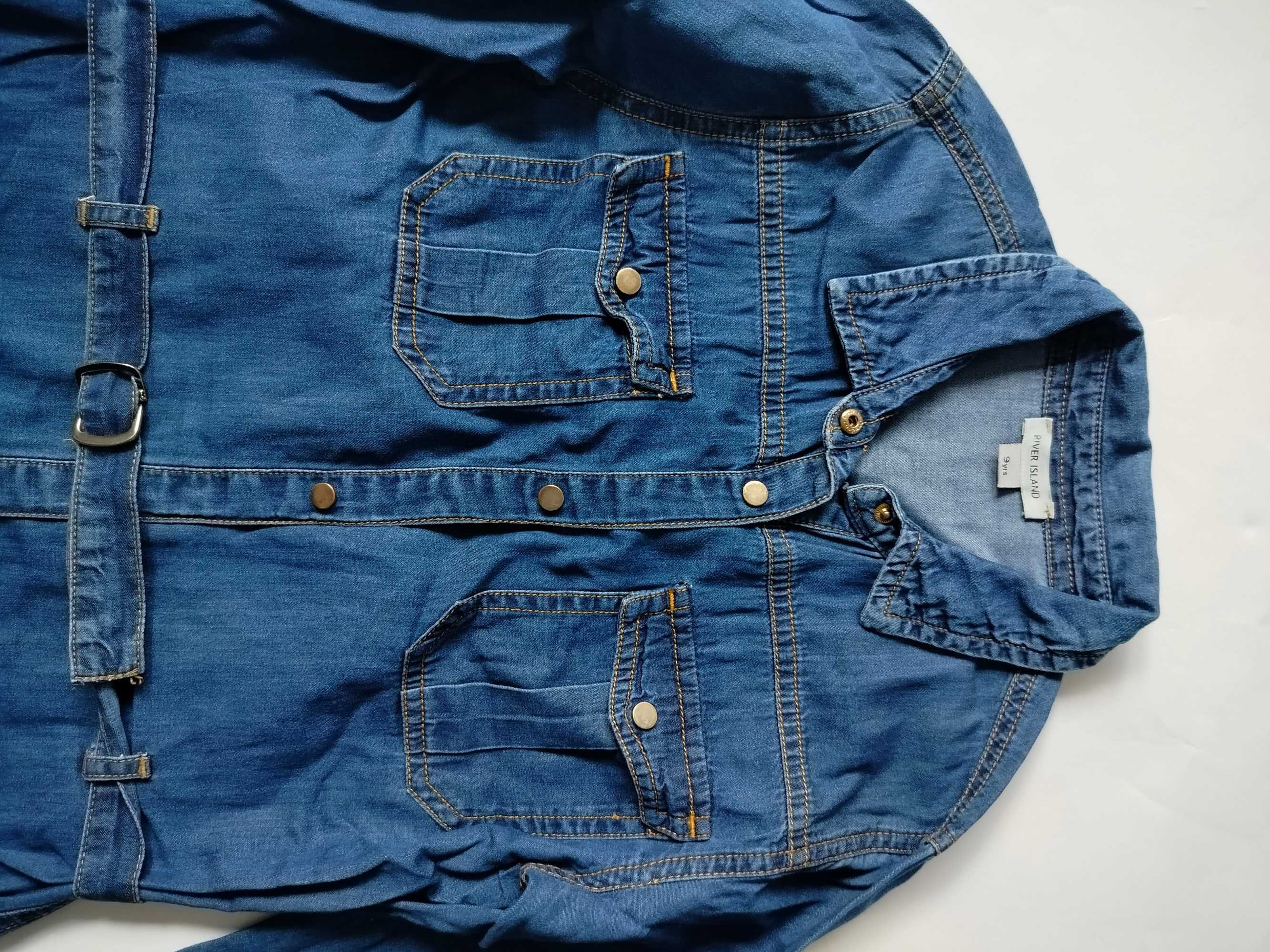 Sukienka szmizjerka jeans jeansowa River Island 134 140
