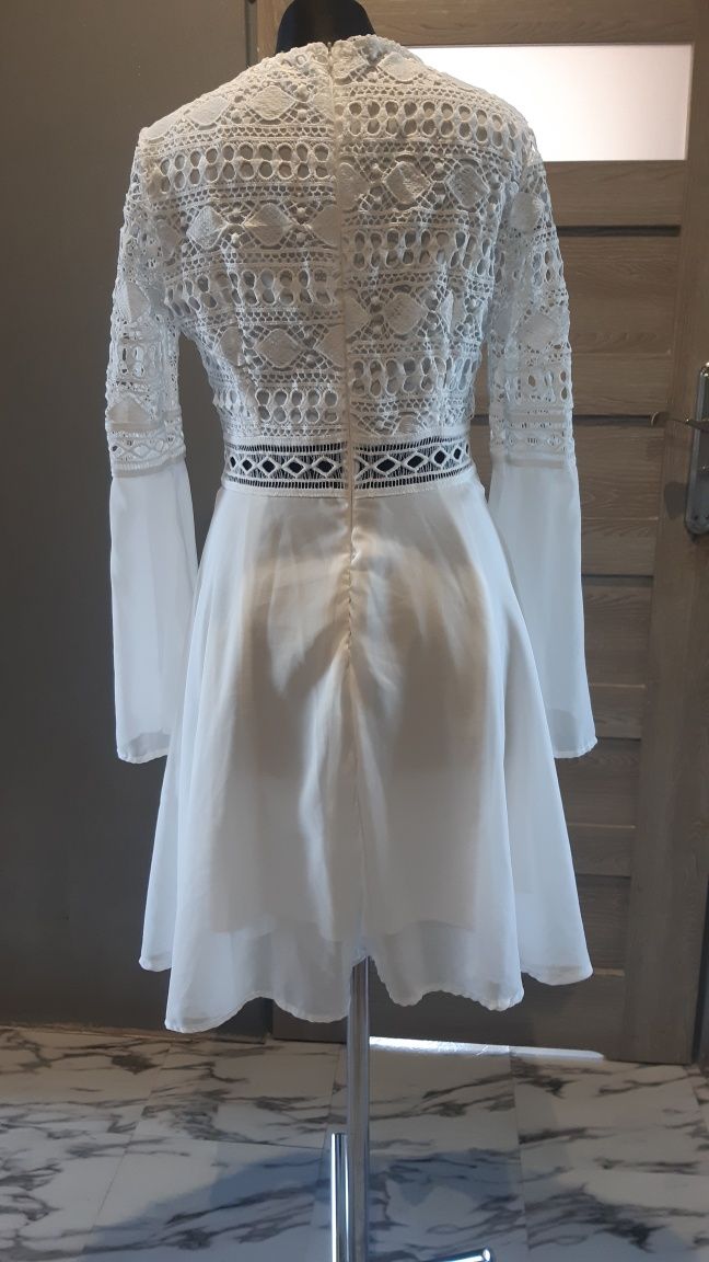 sukienka biała 38