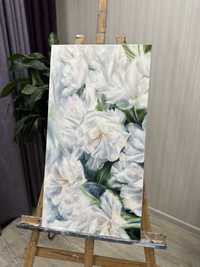 Картина «Білі квіти», квіти