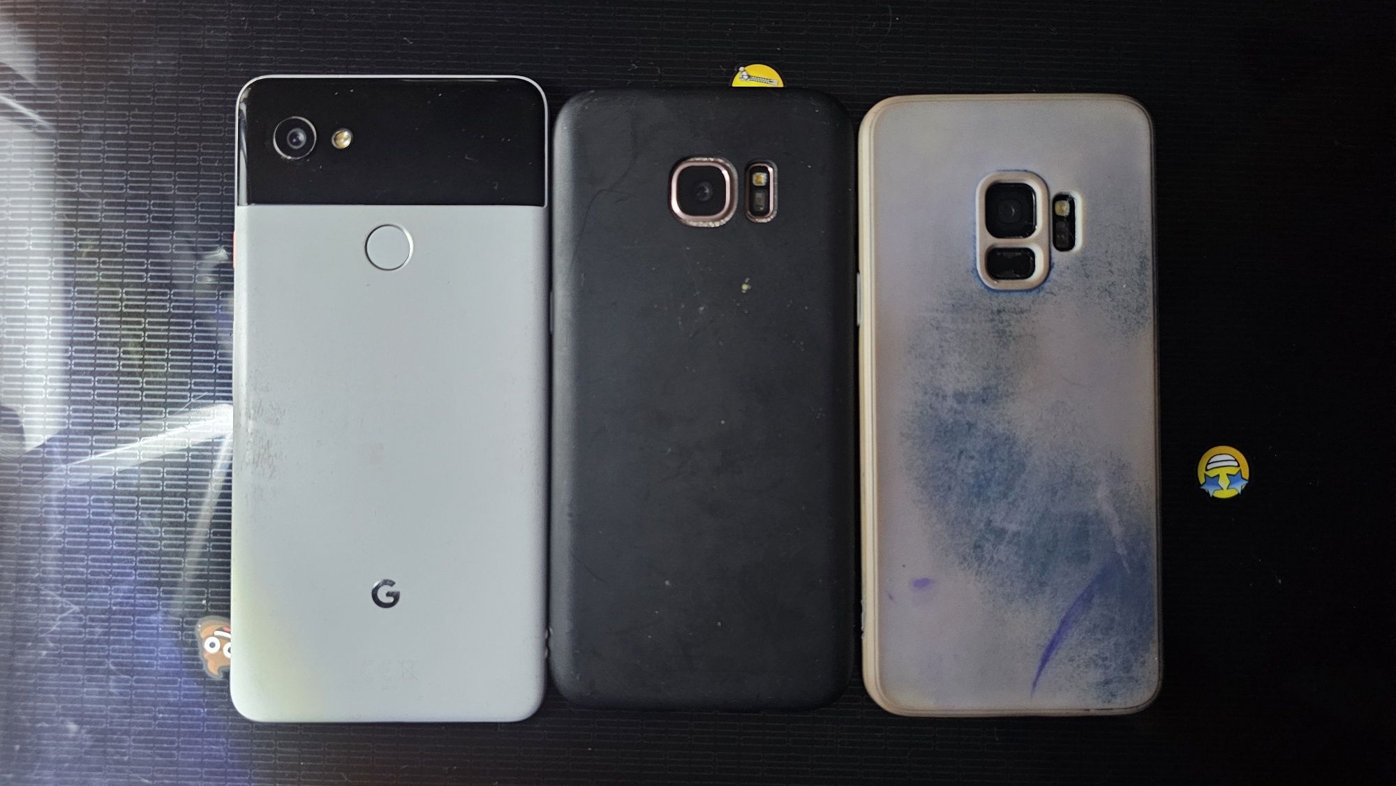 Samsung s9. S7 edge. Pixel 2xl