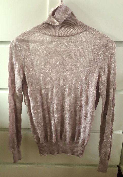 SISLEY cienki golfik z odkrytymi plecami