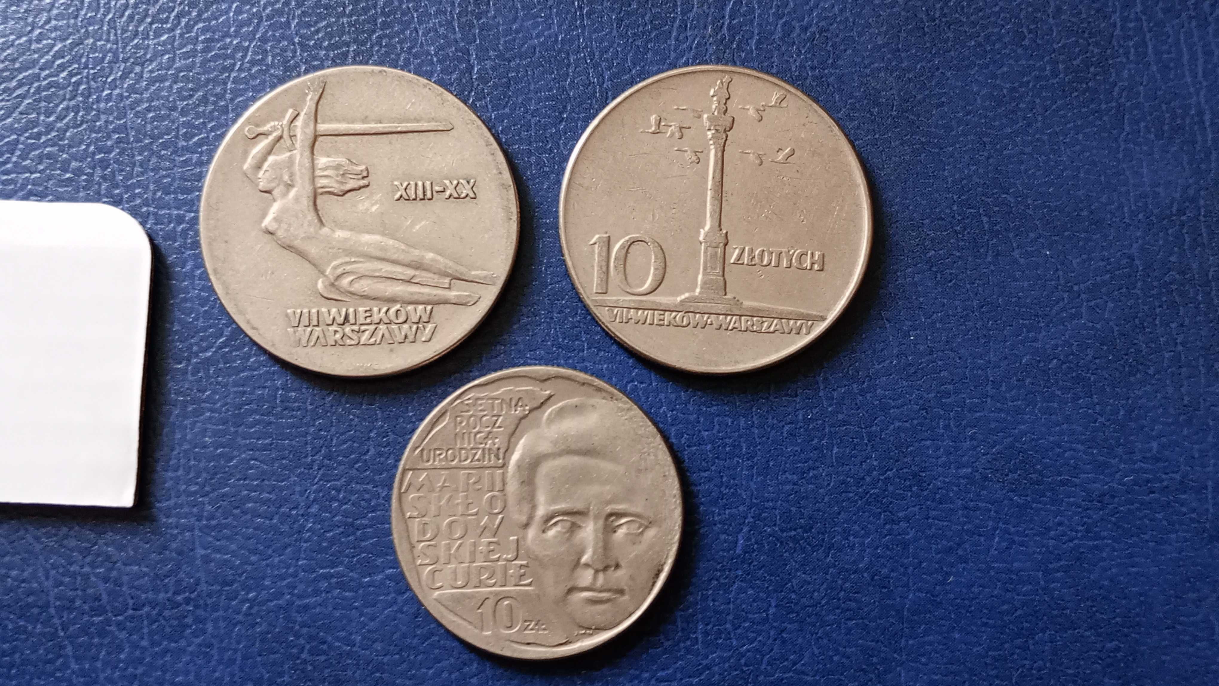 Stare monety Medal 10 zł 10 zł 10 zł zestaw PRL /1
