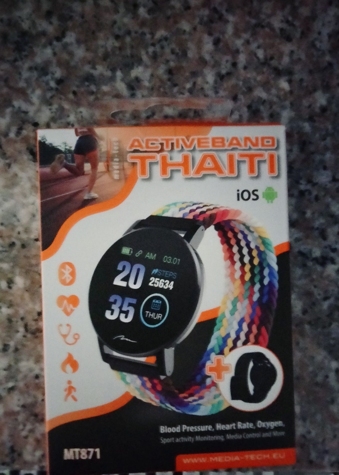 Smartband MEDIA-TECH activeband + ładowarka