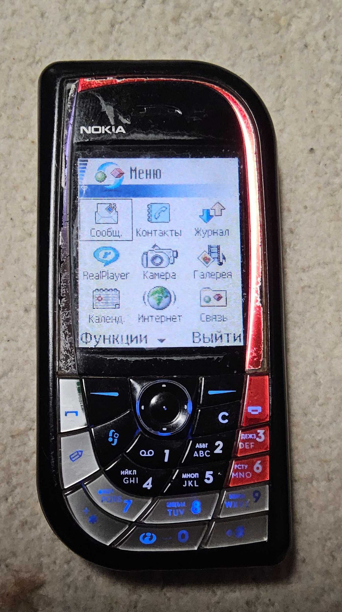 Мобильный, Nokia-7610,Finland, заряд,фарфор,статуэтка,карта,sharp