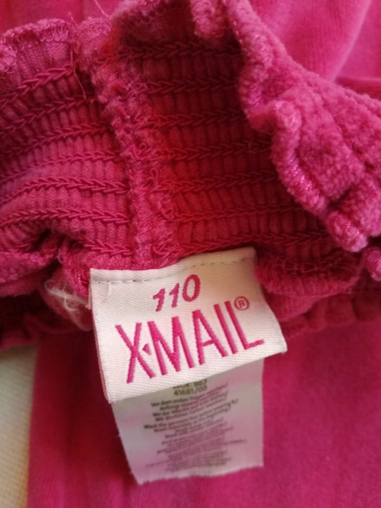 Spodnie różowe szeroka gumka w pasie 110 X-mail
