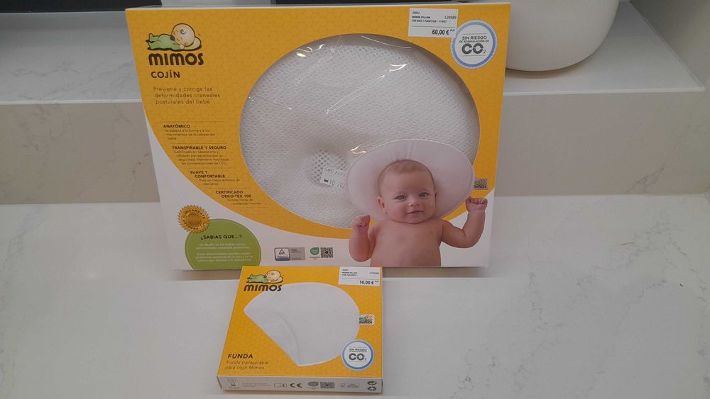 MIMOS almofada S plagiocefalia e fronha/funda