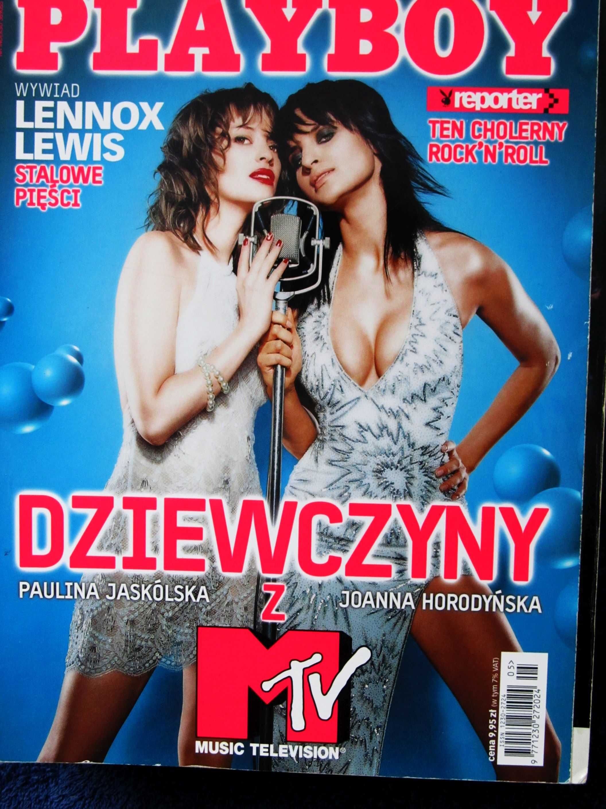 Playboy Nr 5 Maj 2002  front Paulina Jaskólska i Joanna Horodyńska