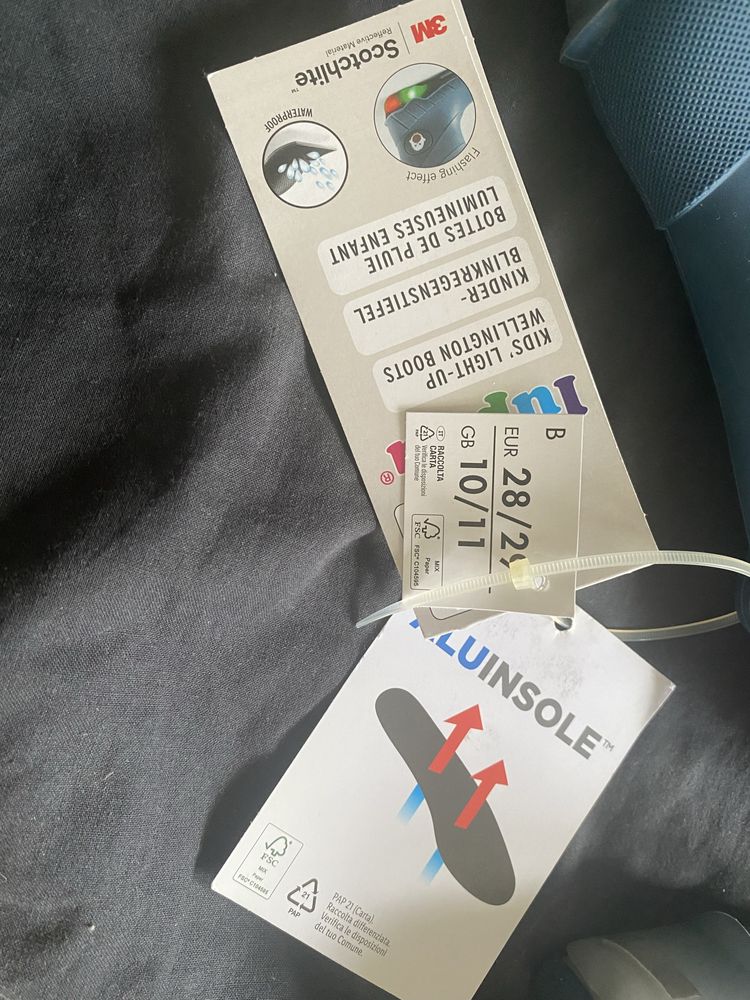 Kalosze ocieplane swiecace lupilu lidl 28/29