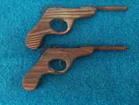 Pistola robusta de construção em madeira