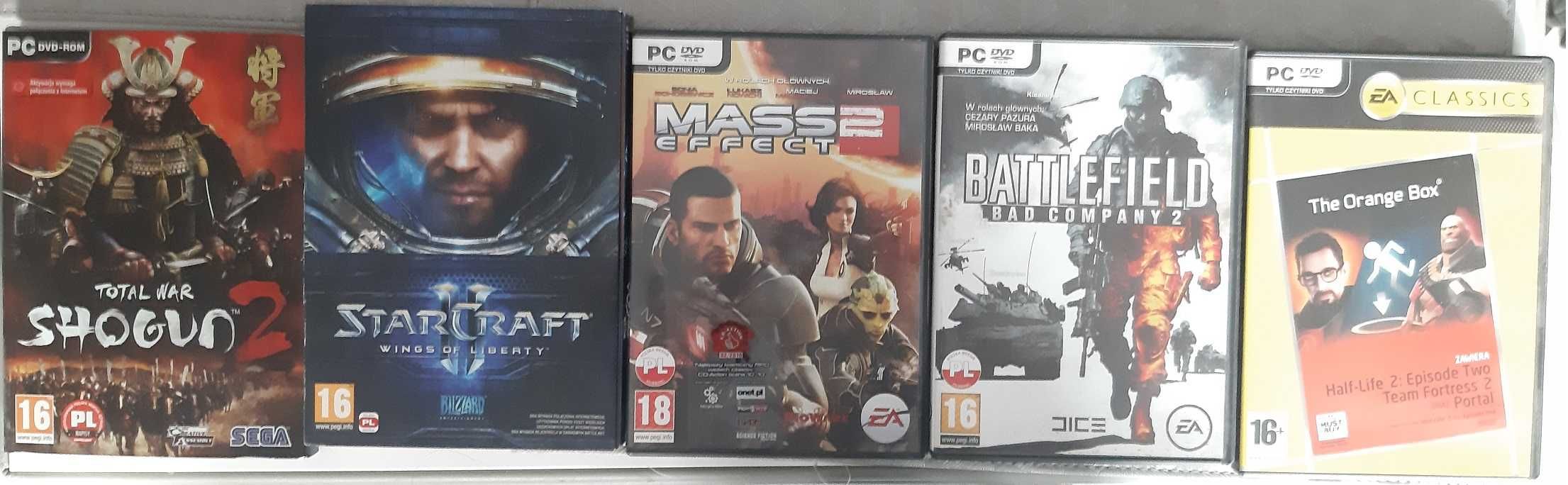 Gry na PC: Total War Shogun 2  Mass effect 2 i inne