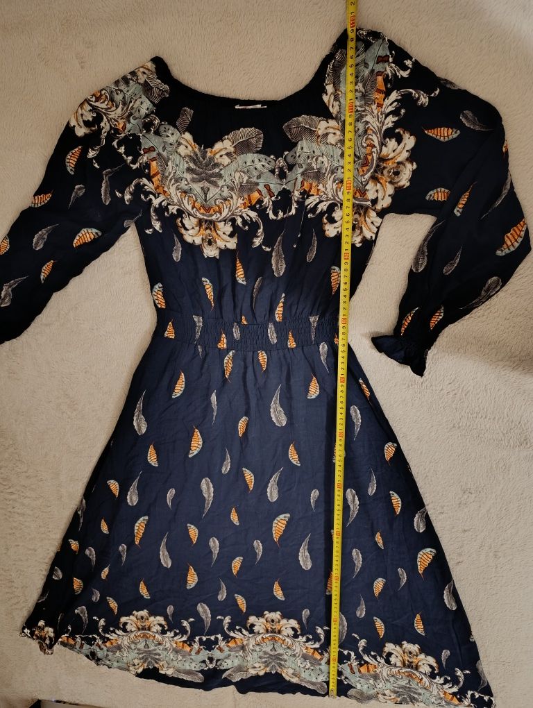 Sukienka maxi midi etno Boho hippie Xs 158 Tia London