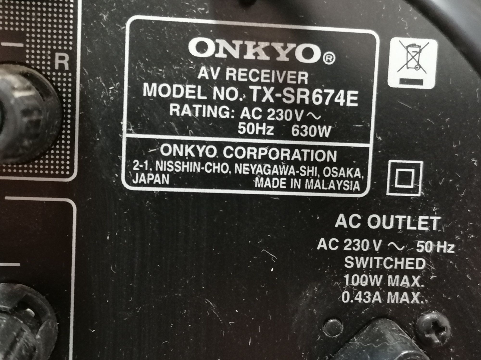 Kino domowe Onkyo TX-SR674E