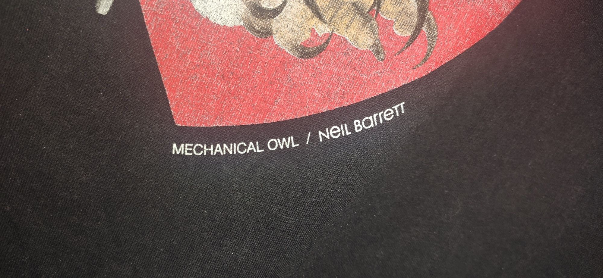 Футболка Neil Barrett  Mechanic Owl. Made in Italy.