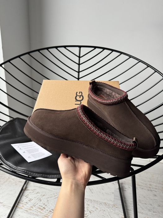 Ugg уги Tasman зимові на платформі Коричневі/чорні/бежеві