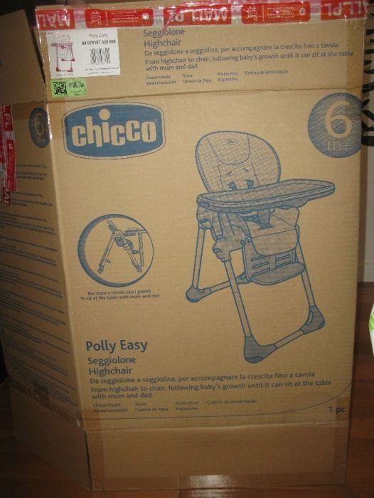 Krzesełko do karmienia Chicco Polly Easy SUNRISE - kolor Czerwień