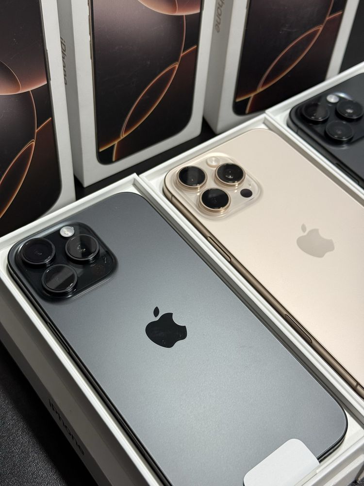 New open iphone 16 pro max 256gb desert, black