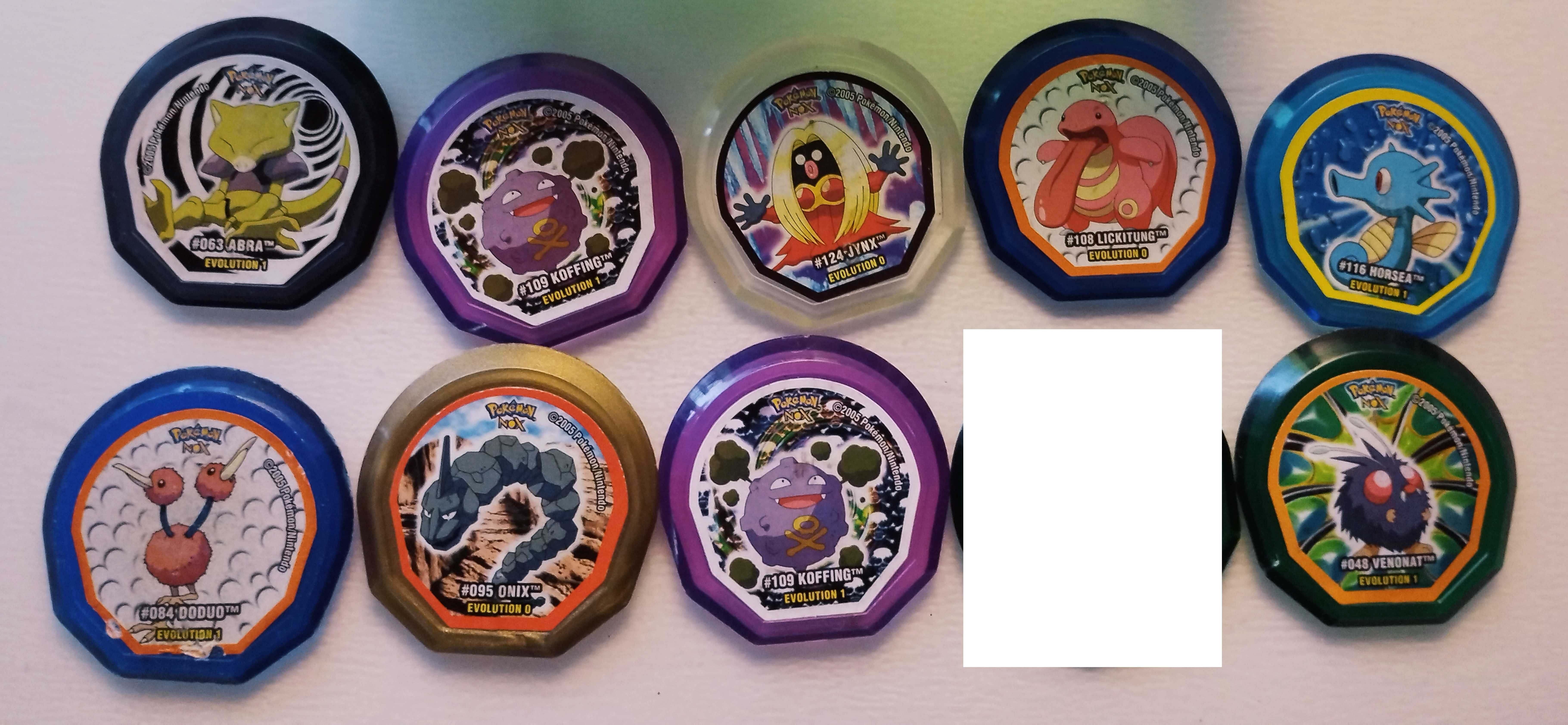 Pokémon Tazos, 2, 3, Stickers, Attack, League, NOX, Caderneta Tazos3