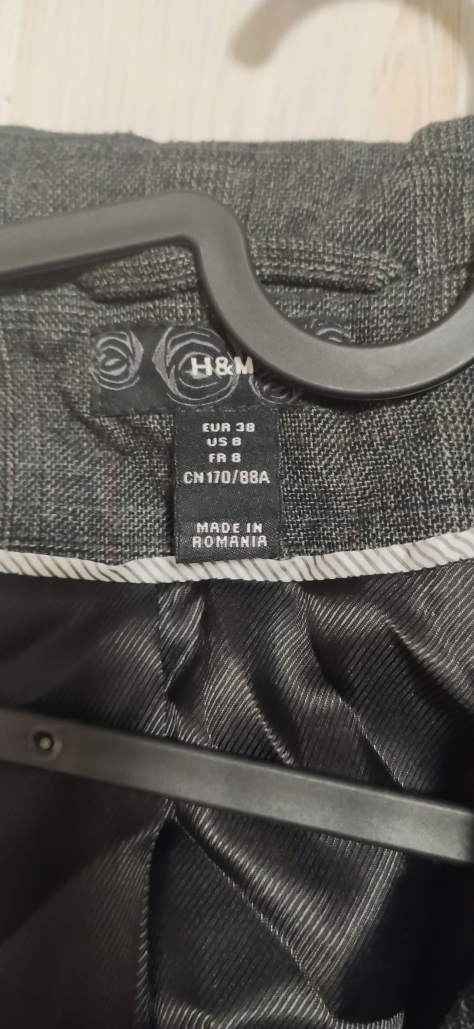 Marynarka damska żakiet 38/M H&M wełna, wiskoza