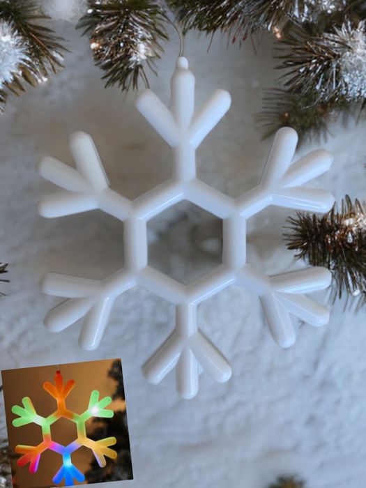 Kinkiet okienny Lampka Christmas LED - dekoracja świąteczna, Snowflake