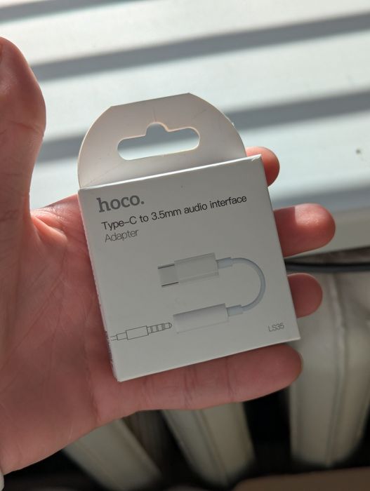 Переходник hoco с тайп си на 3,5 для наушников/аукс