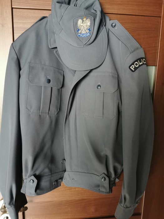 Olimpijka gabardyna policja z czapką
