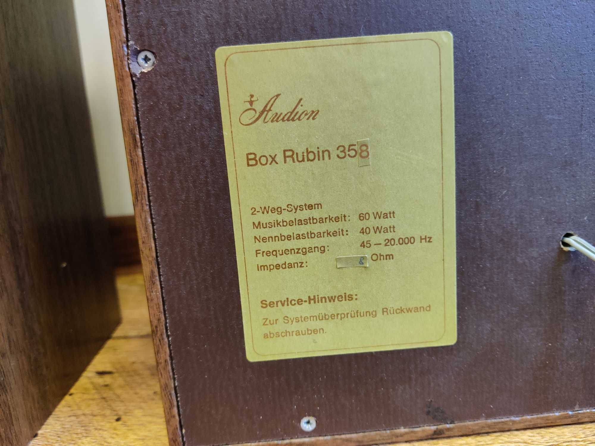 Amplituner Schneider TEAM 200 R kolumny Audion Box Rubin 358 Retro