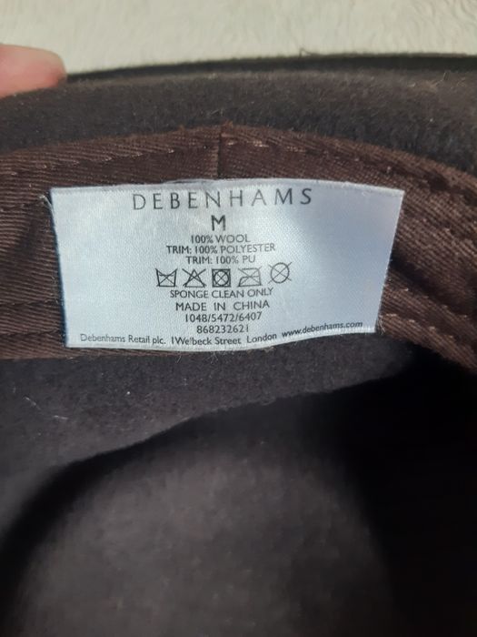 Капелюх Федора  100% шерсть Debenhams розмір  М