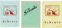 3 Sebentas escolares antigas dos anos 60/70