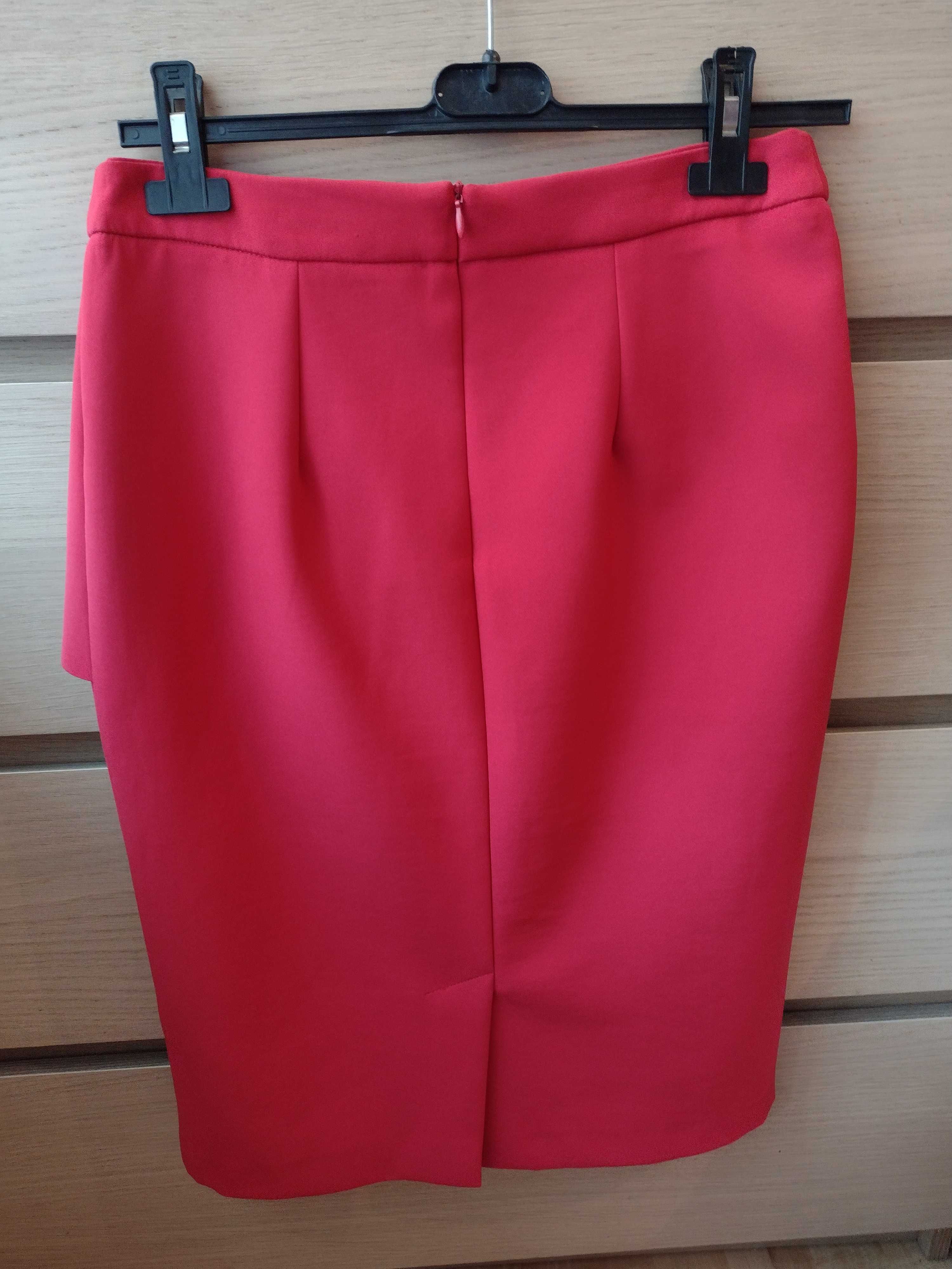 Piękna czerwona spódnica s 36 Top Secret elegancka