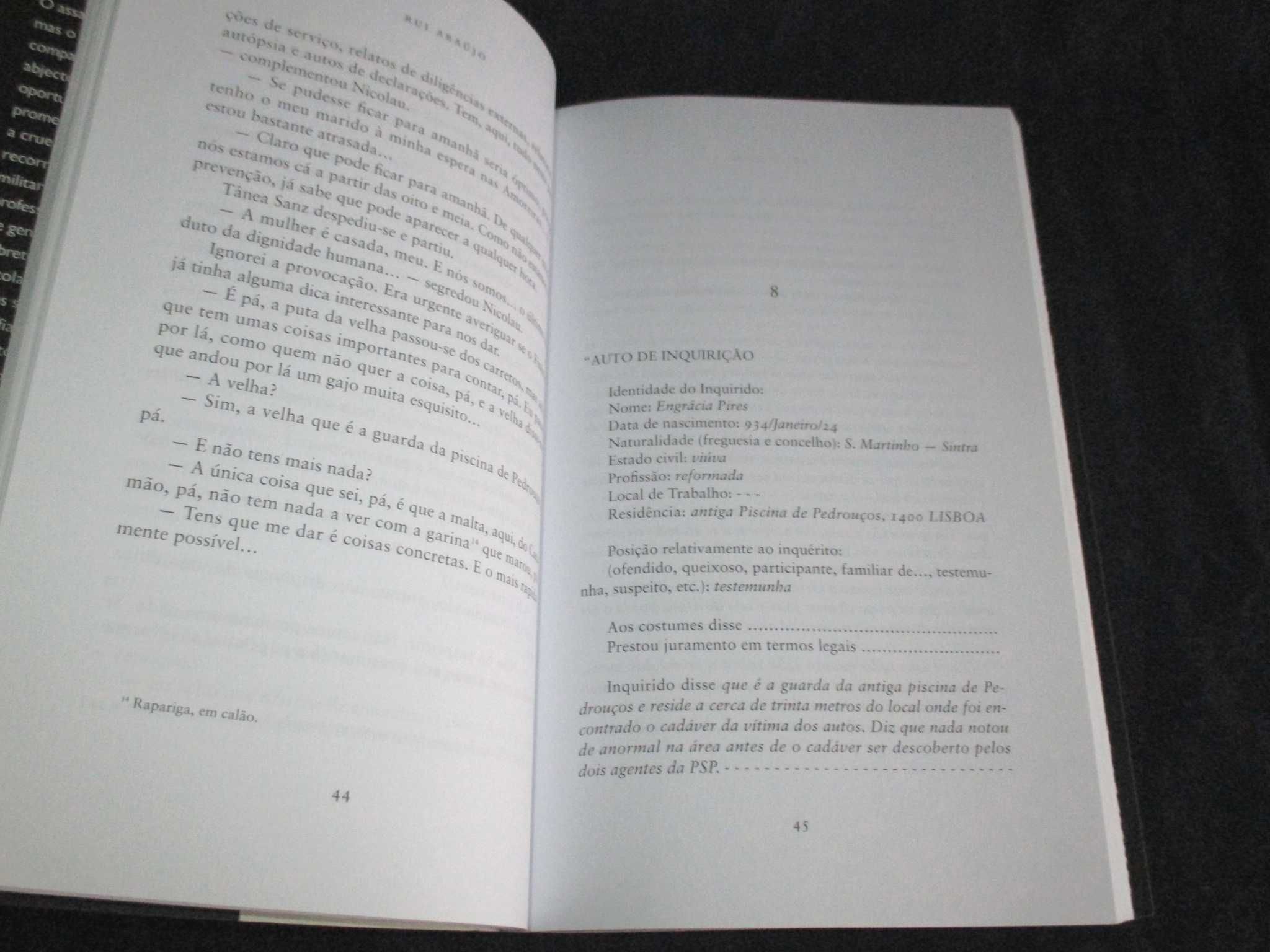 Livro Lisbon Killer Uma de cada vez Rui Araújo