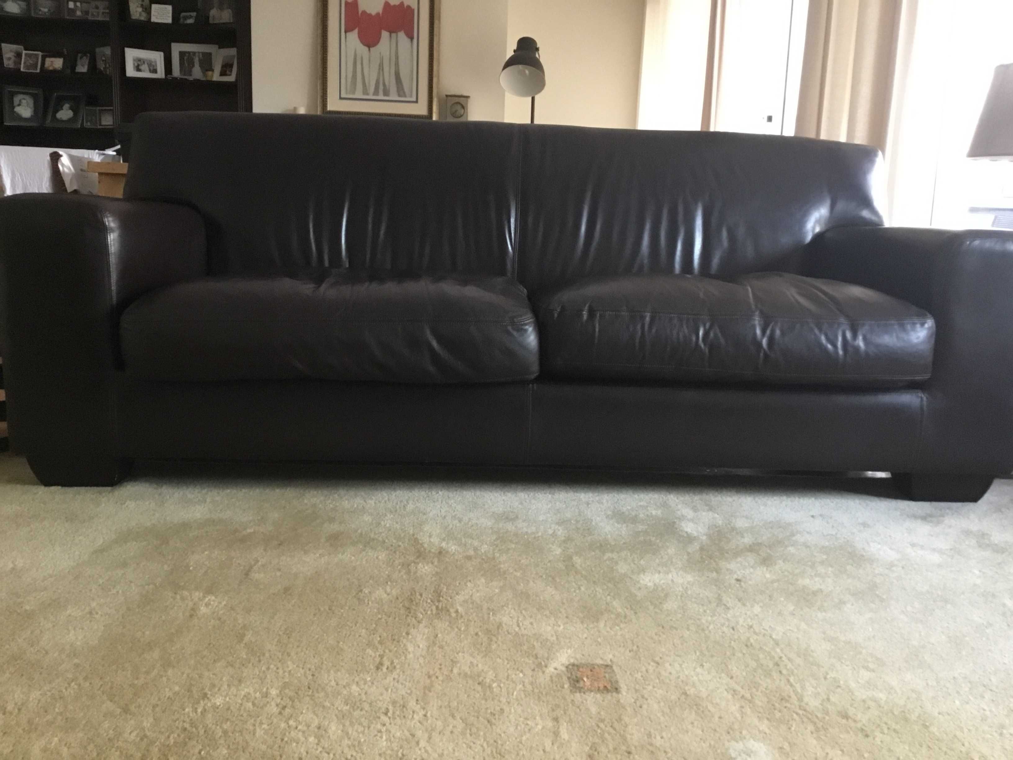 Genuine leather couch