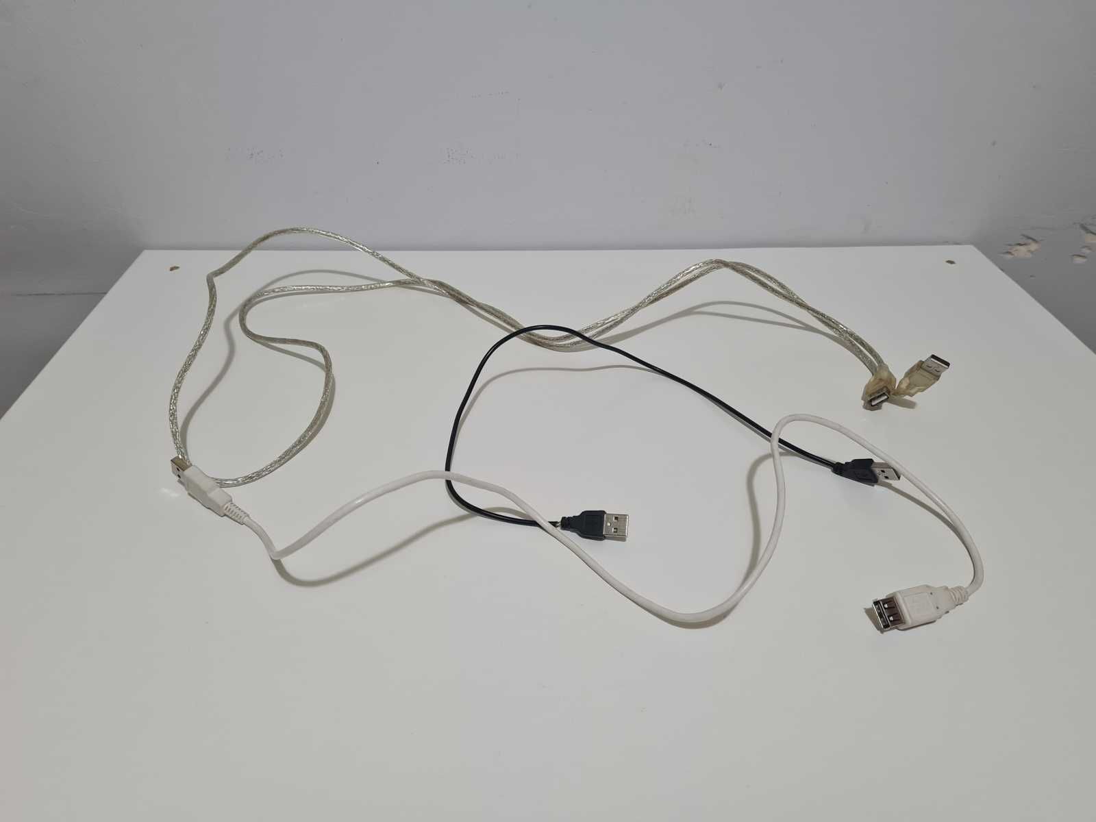 3 x kabel USB męski - USB damski | przedłużacz USB