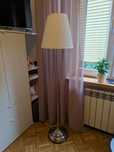 Lampa podłogowa IKEA ARSTID (niklowana/biała)