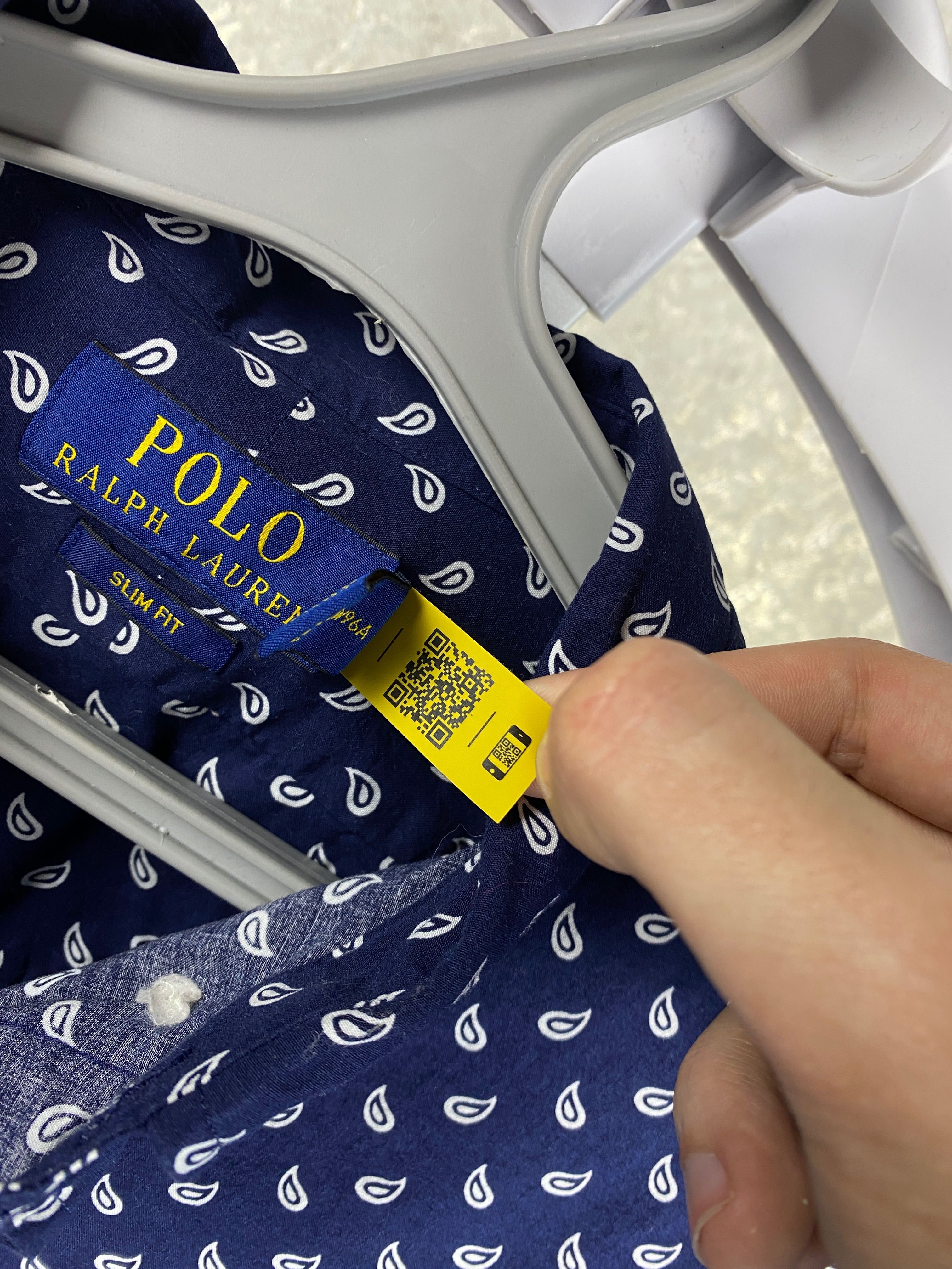 Мужская рубашка Polo Ralph Lauren из свежих коллекций размер М / 15