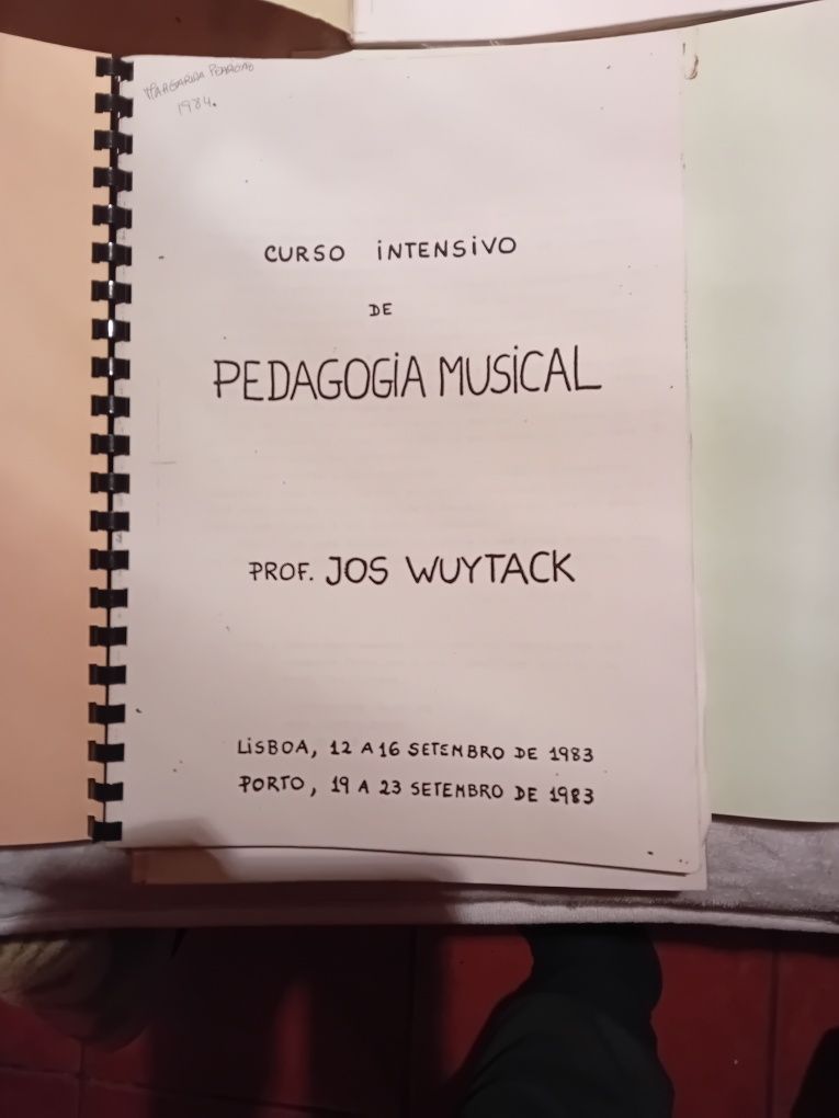 Conjunto de 3 Livros Antigos Curso Pedagodia Musical
