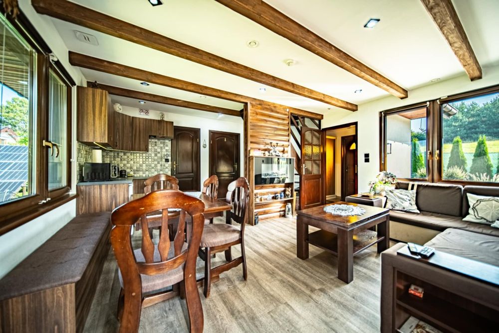 Spa Jacuzzi Sauna Basen Domek w Zaciszu Harklowa ferie wakacje  wynaje