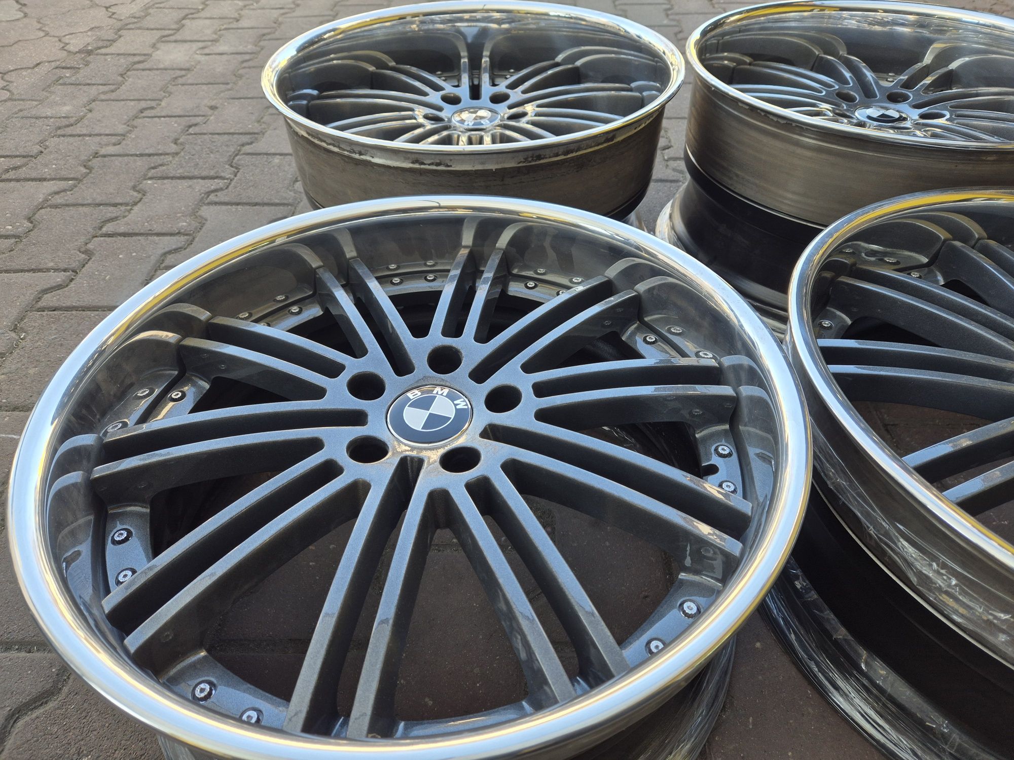 Alufelgi BMW  5x120 szeroki polerowany Rant  20 cali