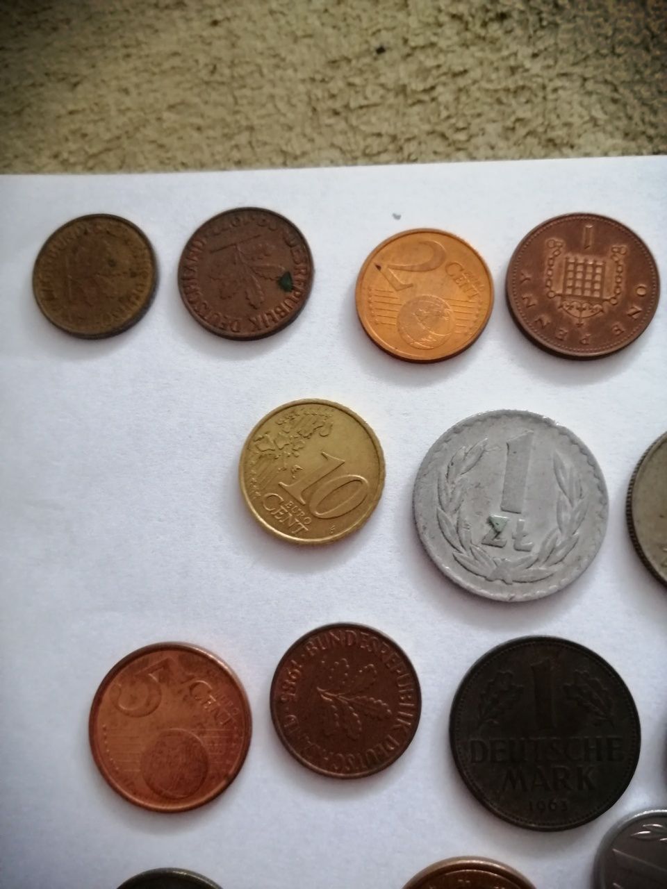 Stare monety różnych krajów