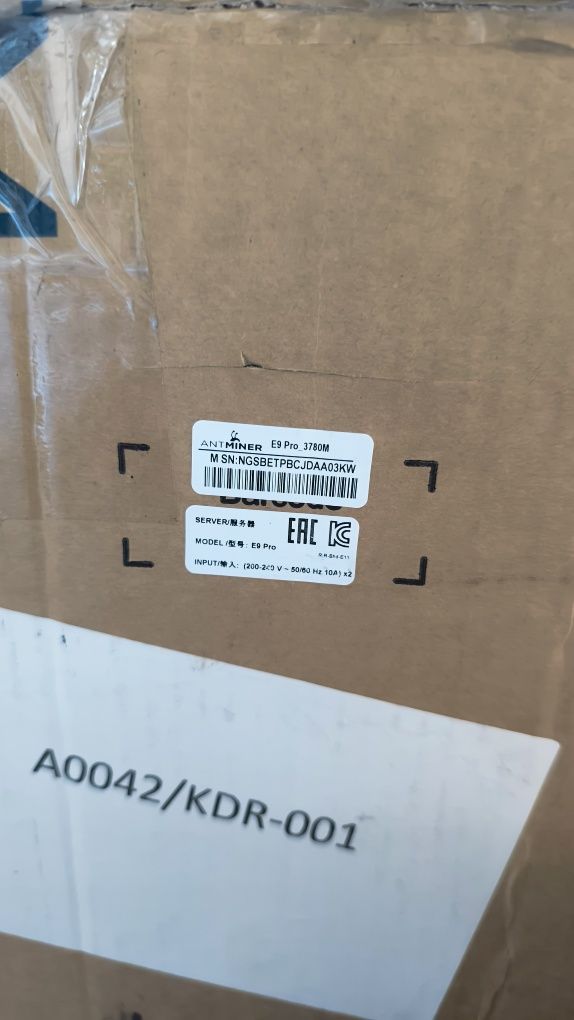 Asic Bitmain E9pro 3780 m/h