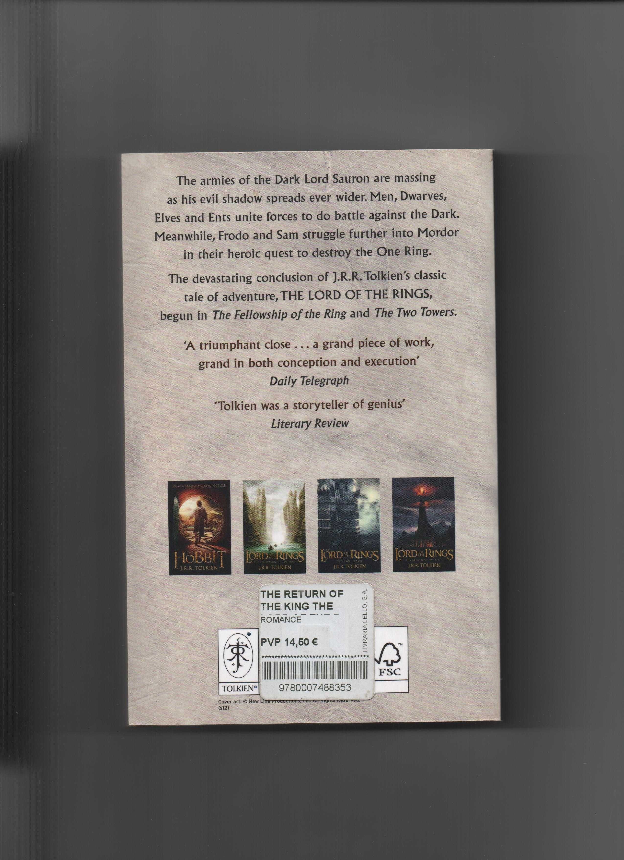 Livro Lord of the Rings