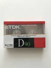 Dwie kasety nowe magnetofonowe TDK 90  88r