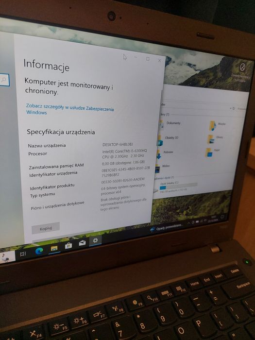 Lenovo T460 | i5 6200U | 8 GB Ram | 256 GB SSD |  Gwarancja