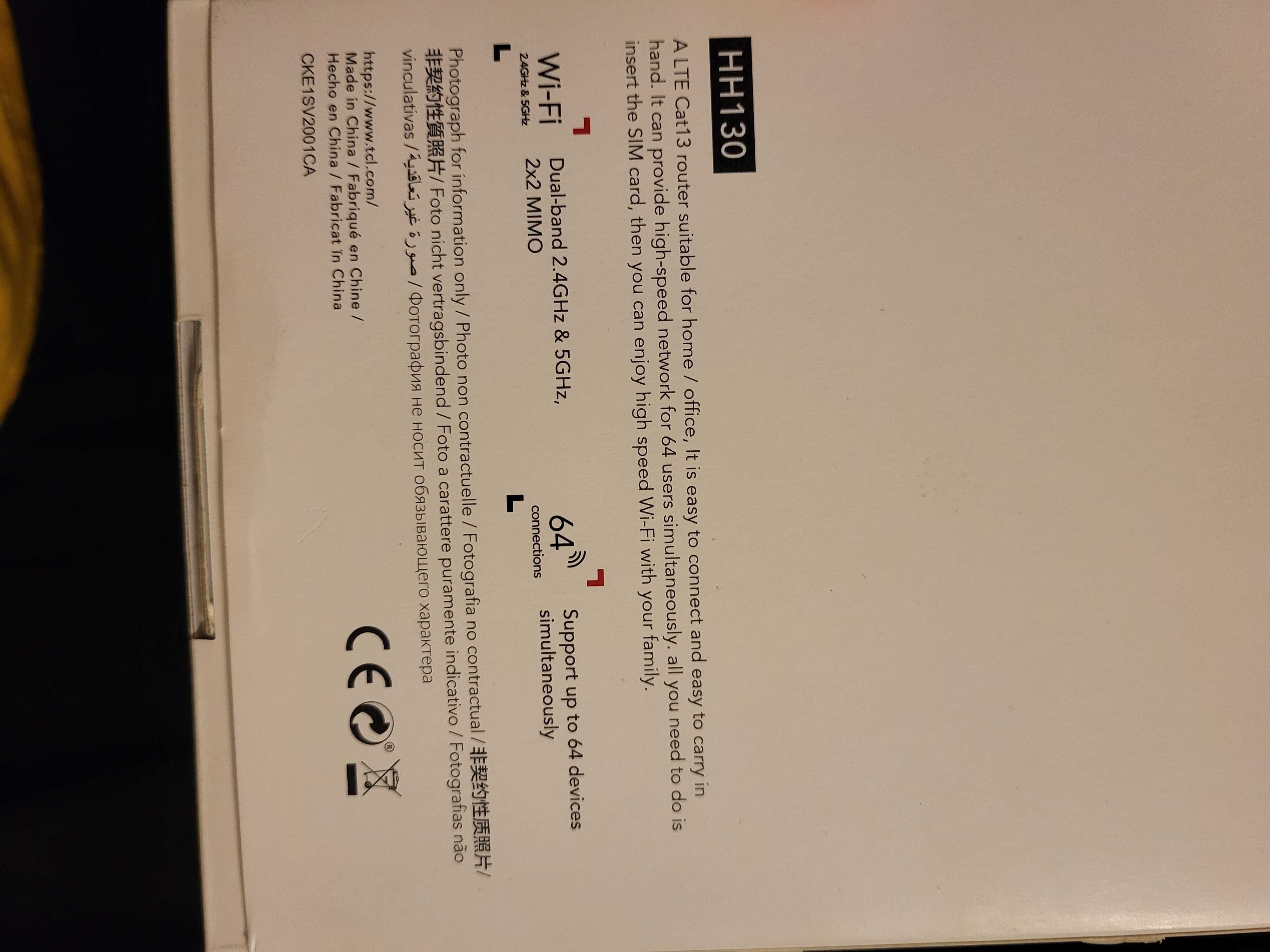 Router TCL LINKHUB LTE Cat13 Home Stationo12