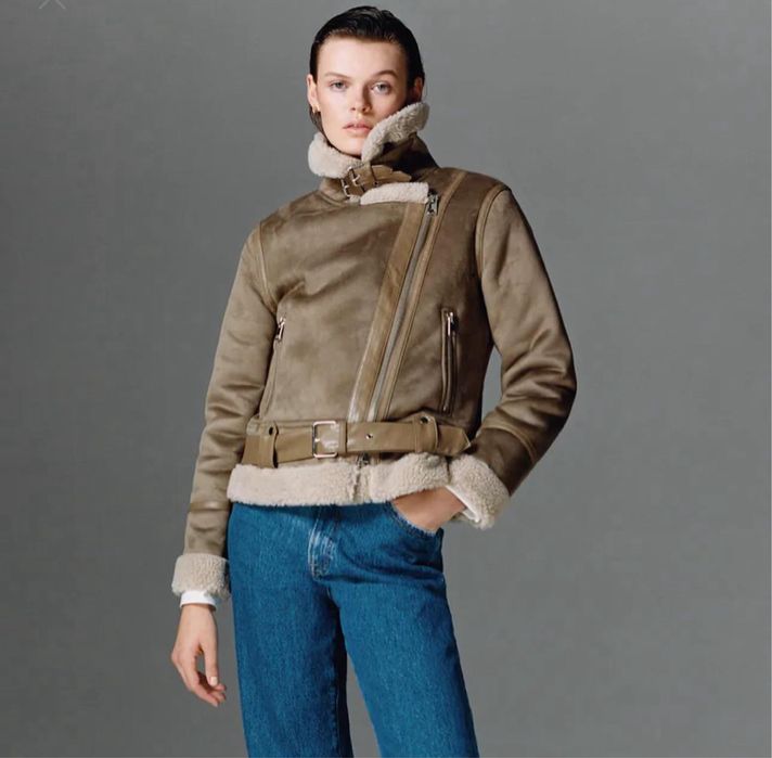 Дублянка Zara  Original дубленка Зара