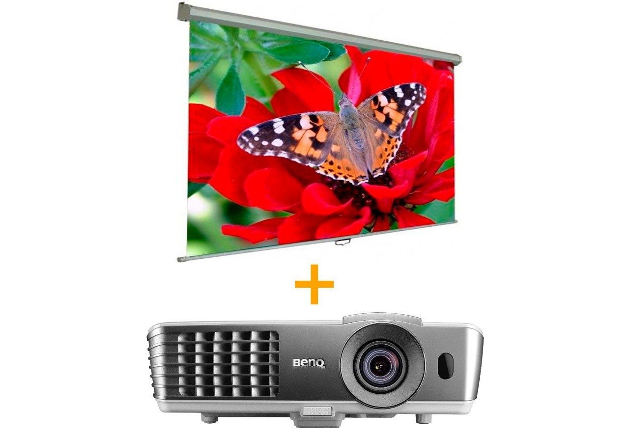 Проектор + экран 130"